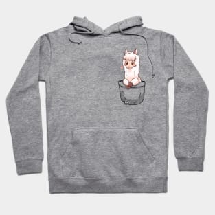 Pocket Cute Alpaca Hoodie